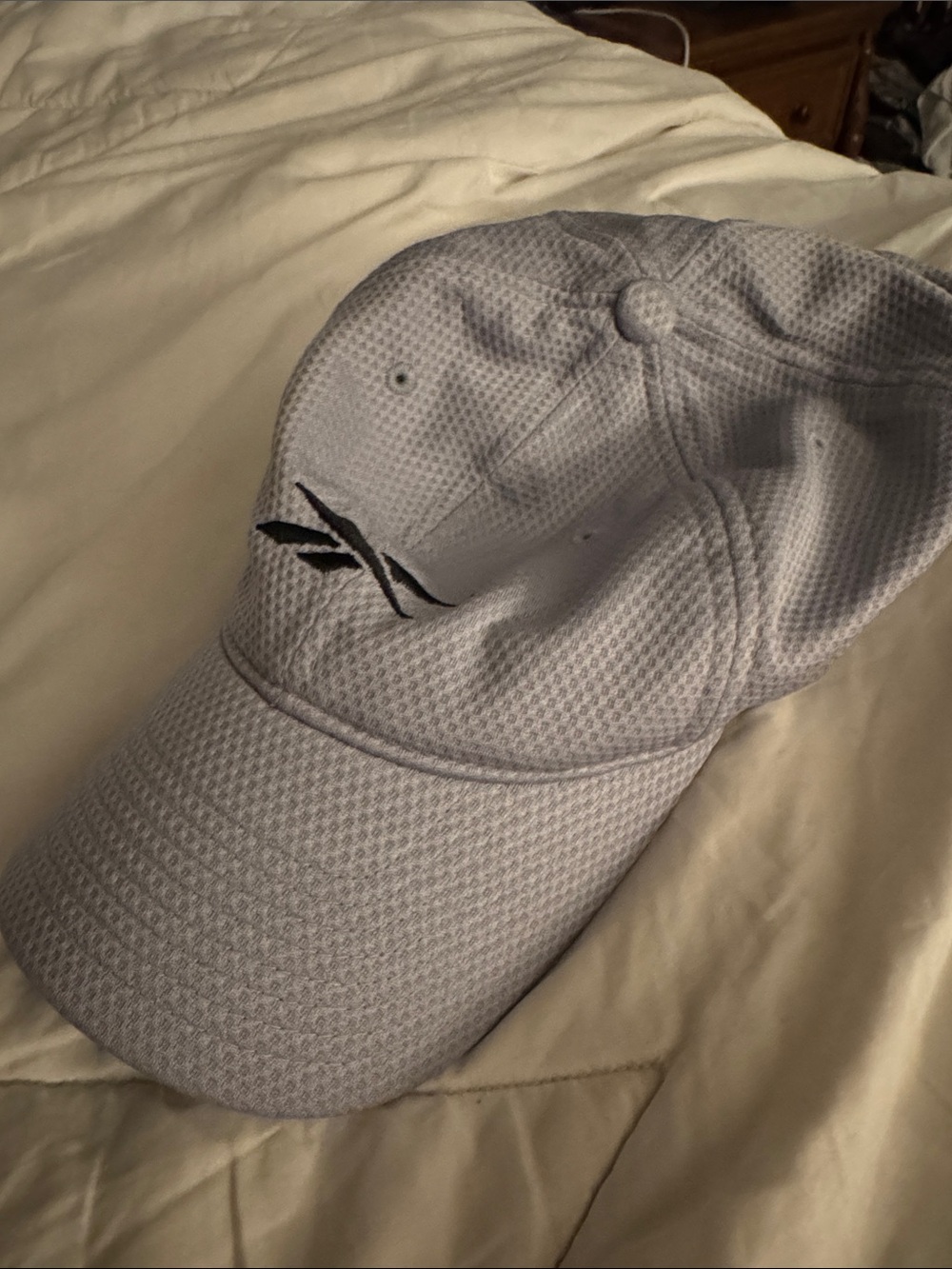 Reebok Light Gray Mesh Logo Baseball Cap